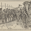 Baron Steuben instructing the officers and men of Washington's army.