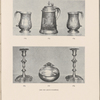 [Catalog entry nos. 184 and 183:] Pair early American silver tankards. Samuel Edwards, Boston, circa 1750... Early American Silver covered tankard. Benjamin Burt, Boston, circa 1756... ; [Catalog entry nos. 185 and 182:] ; Pair early American silver candlesticks circa 1765... Early American silver porringer. Benjamin Hiller, Boston, circa 1710...