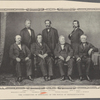 The committee of managers of the House of Representatives. James F. Wilson. George S. Boutwell. John A. Logan. Benjamin F. Butler. Thaddeus Steven. Thomas Williams. John A. Bingham.