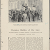 Thaddeus Stevens closing the debate in the House as to impeachment. (From a sketch made at the time for Harper's weekly by Theodore R. Davis.)