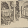 Interior of a room--possibly a court or a place where official proceedings are conducted
