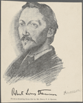 Robert Louis Stevenson. From a drawing from life by Mr. Percy F.S. Spense.