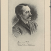 Yours very truly Robert Louis Stevenson. (From an etching by Valerian Gribayedoff.)