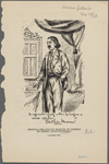 Original pen-and-ink drawing of himself by Robert Louis Stevenson (Number 259).