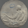 Robert Louis Stevenson medallion. By Saint-Gaudens