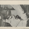 Robert Louis Stevenson playing the clarinet in his cottage at Honolulu.