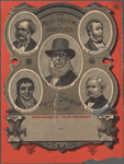 The money makers of America. For present generation see inside. Presented by your druggist. [Center and then clockwise from upper right:] Peter Cooper. A.T. Stewart. Geo Peabody. John Jacob Astor. Com. Vanderbilt.