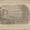 New York City procession passing Stuart's [i.e. Stewart's] marble palace.