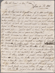 Autograph letter signed to Lord Byron, 13 October 1820