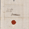 Autograph letter signed to Lord Byron, 22 October 1820