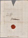 Autograph letter signed to Lord Byron, 22 October 1820