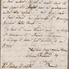 Autograph letter signed to Lord Byron, 10 November 1820