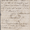 Autograph letter signed to Lord Byron, 13 November 1820