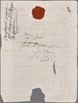 Autograph letter unsigned to Lord Byron, 20-22 November 1820