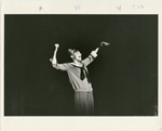 Barbra Streisand singing in a scene from the stage production Funny Girl