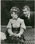 Lotte Lenya and Jack Gilford in the stage production Cabaret.