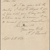 Autograph letter signed to Charles Ollier, 4 September 1820