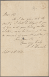 Autograph letter signed to Charles Ollier, 4 September 1820