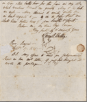 Autograph letter signed to Amelia Curran, 17 September 1820