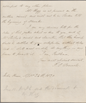 Autograph letter signed to English, English & Becks, 24 September 1820