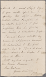 Autograph letter signed to [ ], 7 October 1820 or 1821