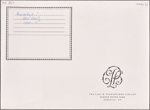 Autograph letter to [ ], ? 29 October 1820 - November 1821