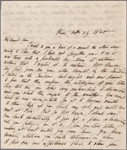 Autograph letter signed to Claire Clairmont, 29 October 1820