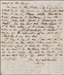 Autograph letter signed to Claire Clairmont, 29 October 1820