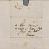 Autograph letter signed to Claire Clairmont, 29 October 1820