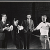 Don Ameche, Monica Boyar, John Battles and choreographer Bob Atwood rehearsing the stage production 13 Daughters
