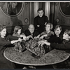 Sharon Gans, April Shawhan, Paul Ford, Gower Champion, Nancy Marchand, Joe Ponazecki and Leigh Taylor-Young in the stage production 3 Bags Full