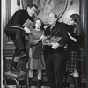 Gower Champion, April Shawhan, Paul Ford and Leigh Taylor-Young in the stage production 3 Bags Full
