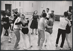 Choreographer Agnes de Mille and unidentified others in rehearsal for the stage production 110 in the Shade