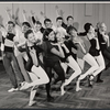 Dancers in rehearsal for the stage production 110 in the Shade