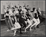 Dancers in rehearsal for the stage production 110 in the Shade