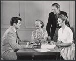 Robert Horton, Agnes de Mille, Stephen Douglass and Inga Swenson in rehearsal for the stage production 110 in the Shade