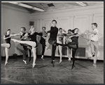 Dancers in rehearsal for the stage production 110 in the Shade