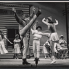 Scooter Teague, Lesley Ann Warren and ensemble in the stage production 110 in the Shade