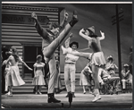 Scooter Teague, Lesley Ann Warren and ensemble in the stage production 110 in the Shade