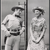 Stephen Douglass and Inga Swenson in the stage production 110 in the Shade
