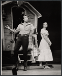 Robert Horton and Inga Swenson in the stage production 110 in the Shade