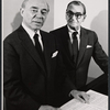 Richard Rodgers and Irving Berlin during rehearsal for the stage production Annie Get Your Gun