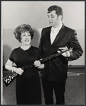 Ethel Merman and Bruce Yarnell in rehearsal for the stage production Annie Get Your Gun