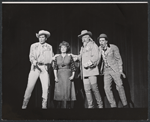 Bruce Yarnell, Ethel Merman, Rufus Smith, and Jerry Orbach in the stage production Annie Get Your Gun