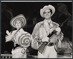 Benay Venuta and Bruce Yarnell in the stage production Annie Get Your Gun