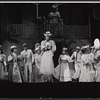 Benay Venuta (center) and cast in the stage production Annie Get Your Gun