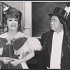 Ethel Merman and Harry Bellaver in the stage production Annie Get Your Gun