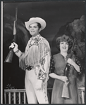 Bruce Yarnell and Ethel Merman in the stage production Annie Get Your Gun