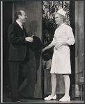 Betsy Palmer and unidentified in the stage production Cactus Flower