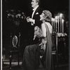 Walter Pidgeon and Arlene Francis in the stage production Dinner at Eight.
